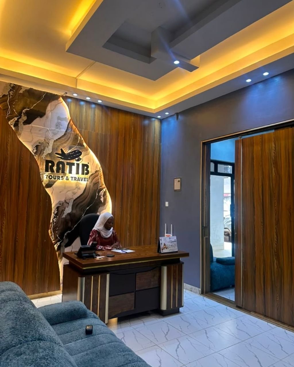 About Ratib Tours and Travel office - reception